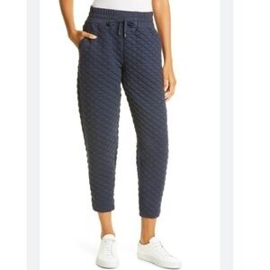 Ted Baker Joggers Lizzabel Mid Rise Woven Quilted in Midnight Navy